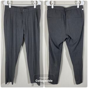 Ministry of Supply Velocity Pants Mens Size Medium 32 X 30 Gray Elastic Waist